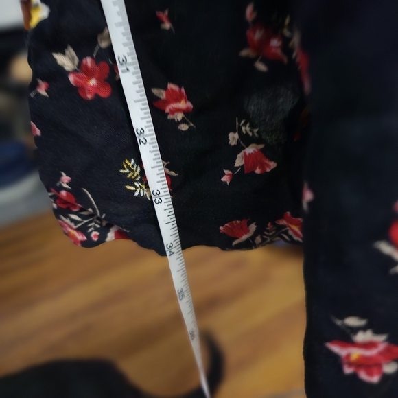 1990's Vinage Denim Vest Floral Dress - Picture 12 of 12